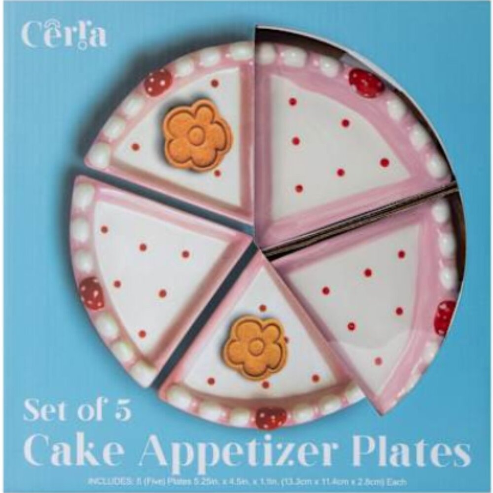 Cake Appetizer Plate Set